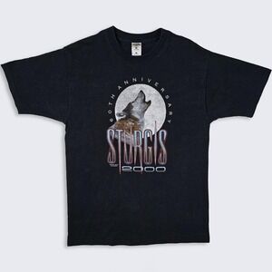 Sturgis Vintage Y2K Wolf Motorcycle Rally T-Shirt
